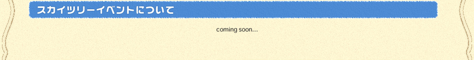 スカイツリーイベントについて